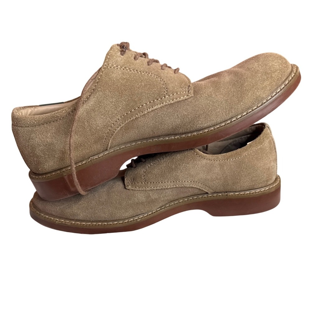 G.H. Bass Pasadena Suede Oxford Shoes Mens‎ 8M Tan Lace Up Casual Dress - Picture 7 of 7